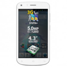 Smartphone Dual Sim ALLVIEW A5 Quad, 4.3&amp;quot;, 5MP, 4GB, Alb (PRODUS NOU si SIGILAT) foto