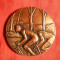 Medalie veche Ciclism , bronz , d= 5 cm , unifata