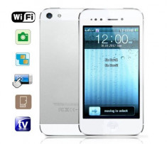 iPhone 5 - Dual-Sim - TV - Wi-Fi - Bluetooth - Slot Memory Card - Ecran 4 INCH - NOU - SIGILAT IN CUTIE - ALB SAU NEGRU foto