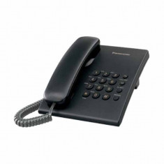 Telefon analogic PANASONIC KX-TS500RMB, negru (PRODUS NOU si SIGILAT) foto