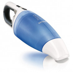 Aspirator PHILIPS MiniVac Wet&amp;amp;Dry FC6142/01, praf 0.5l, lichide 0.11l, 4.8V, alb-albastru (PRODUS NOU si SIGILAT) foto