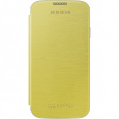 Husa Flip Cover pentru Samsung I9505 Galaxy S4, SAMSUNG EF-FI950BY, Yellow (PRODUS NOU si SIGILAT) foto