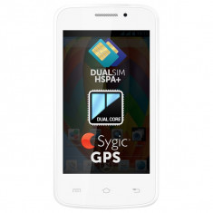 Smartphone Dual Sim ALLVIEW A5 Smiley, 4.0&amp;quot;, 3.2MP, 4GB, White (PRODUS NOU si SIGILAT) foto