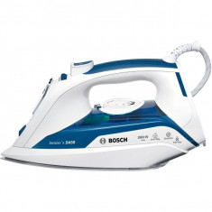 Fier de calcat BOSCH Sensixx&amp;#039;x TDA5028010, Ceranium-Glissee, 180g/min, 2800W, alb - albastru (PRODUS NOU si SIGILAT) foto