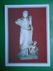 HOPCT 10083 ROMANIA CONSTANTA / MUZEUL DE ISTORIE NATIONALA SI ARHEOLOGIE /DIVINITATI PROTECTOARE ALE TOMISULUI /ZEITA FORTUNA SI ZEUL PONTOS foto
