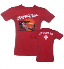 Tricou Baywatch Lifeguard Red Marimea XL foto