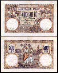 ROMANIA, 500 LEI 1919, stare de conservare conform imaginii; se ofera numai la schimb cu bancnota/e in stare foarte buna 1920-1941, la contravaloare foto