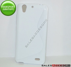 HUSA HUAWEI ASCEND G630 SILICON GEL TPU S-LINE ALBA - TRANSPORT GRATUIT POSTA RO! foto