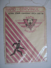 Rapid Bucuresti-Corvinul Hunedoara (fanion)-ultima etapa de campionat editia 1987-1988 foto