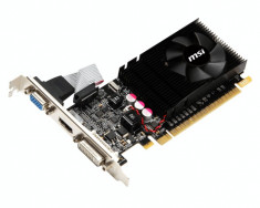 Placa video Nvidia MSI G610 2gb ddr3 64bit N610GT-MD2GD3/LP, TESTATA!! GARANTIE...PROBA!! foto