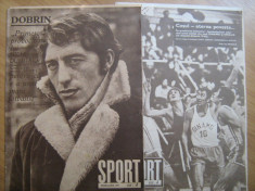 Revista Sport (nr.4/1974-2 buc si 4/1971) / Din cele 2 reviste lipsesc 1-2 pagini foto
