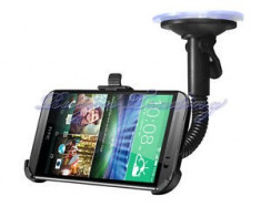 Suport auto parbriz HTC ONE 2 M8 + incarcator dual usb si cablu date + folie foto