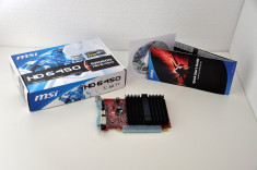 PLACA VIDEO MSI RADEON HD6450 1024MB DDR3 DirectX 11 HDMI OpenGL 4.1 GARANTIE 6 LUNI foto