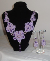 Set soutache colier si cercei foto