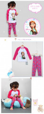 Set pijama fetite cu imprimeu &amp;quot;Printesa Anna&amp;quot; - Frozen! foto