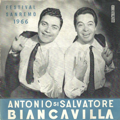 Antonio Salvatore Biancavilla Festival San Remo 1966 disc single vinyl rock pop foto