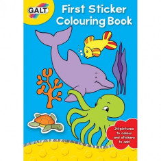 First Sticker Colouring Book - Prima Carte de Colorat + Abtibilduri foto