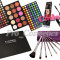 Trusa machiaj profesionala 168 culori MAC + 15 pudra blush MAC + 7 pensule