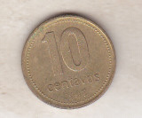 Bnk mnd Argentina 10 centavos 1992, America Centrala si de Sud