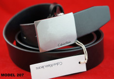 Curea CALVIN KLEIN cK 2015, 100% PIELE, 100% ORIGINAL, cadoul ideal (Model_207n) foto