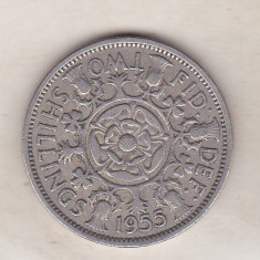 bnk mnd Marea Britanie Anglia 2 shillings 1955 vf