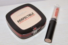 Set Pudra Loreal Infailible 24 H + Corector baton Loreal Infailible / Indefectible 24 H, model nou foto