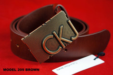 Curea CALVIN KLEIN cK 2015, 100% PIELE, 100% ORIGINAL, cadoul ideal (Model_209m) foto