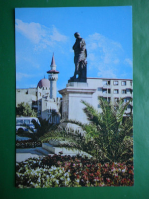 HOPCT 10257 ROMANIA CONSTANTA / STATUIA LUI OVIDIU ,DE ETTORE FERRARI foto