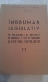 INDRUMAR LEGISLATIV IN PROBLEMELE DE DREPTURI DE PERSONAL,STATE DE FUNCTIUNI SI CHELTUIELI GOSPODARESTI 1966