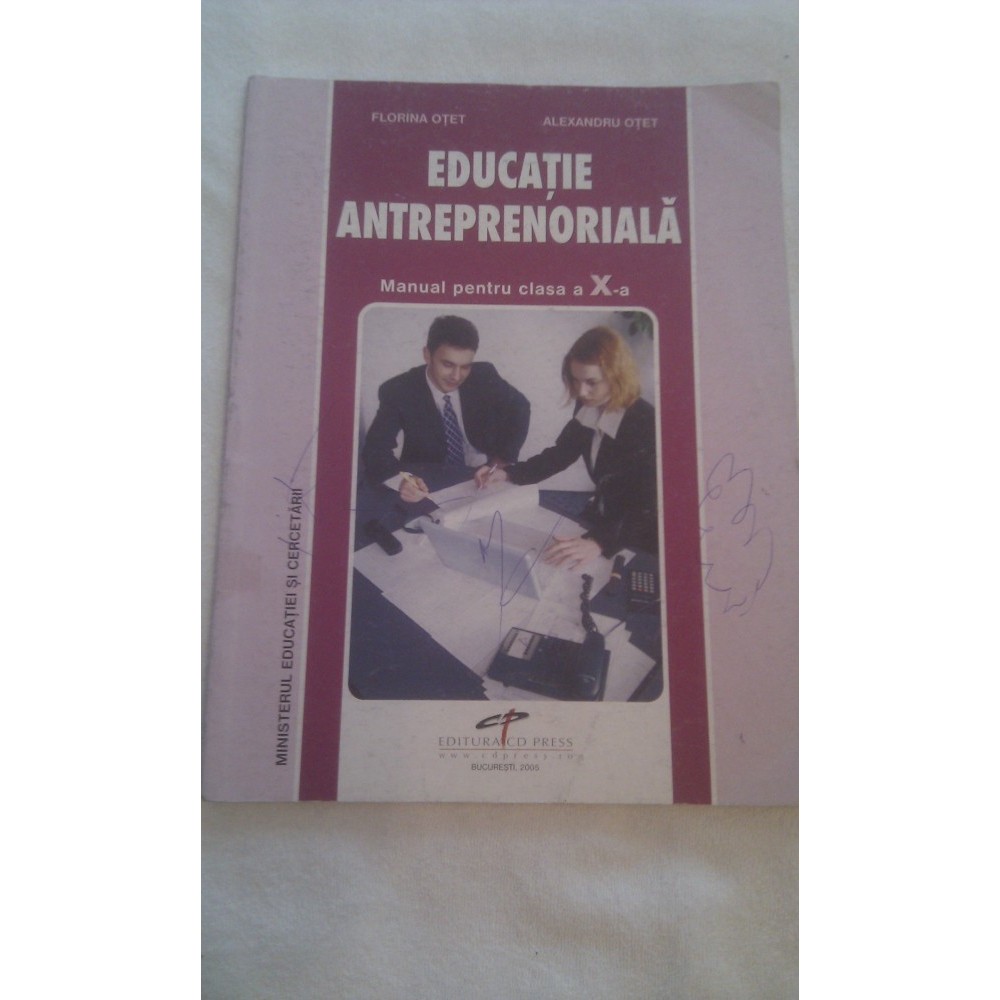Educatie Antreprenoriala Manual Clasa X Stare Foarte Buna Clasa