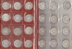 200 lei 1942 - lot 48 piese x 6 grame argint .835 = 288 grame argint - pret per lot (se vinde si la bucata) foto
