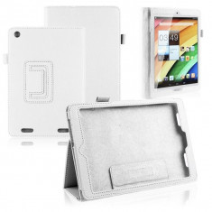 Husa cu stand Acer Iconia A1-830 7.9&amp;quot; *WHITE*+Folie protectie+Touch Pen GRATIS foto