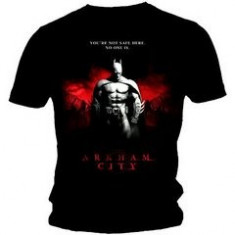 Tricou Batman Arkham Youa??Re Not Safe Here Marimea S foto