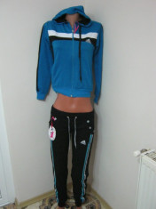 TRENING ADIDAS CU GLUGA DAMA- BUMBAC ,PRET MIC MICUT!!! MARIME L- PENTRU 50-55 KG.MODEL 2014 foto