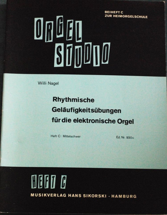 Partitura muzica / Manual pentru orga, ORGEL STUDIO, 20 de piese