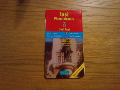 Harta - IASI - Planul Orasului 1:13000 - JUDET IASI - 1:250000 foto