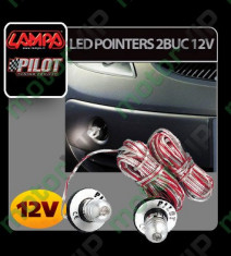 Led pointers 2buc 12v foto