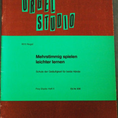 Partitura muzica / Manual pentru orga, ORGEL STUDIO, 45 de studii