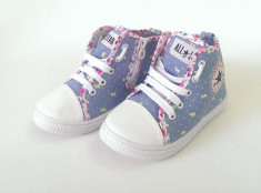 Tenisi Converse All Star Copii blue cu funda foto