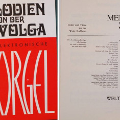 Partitura muzica pentru orga, Melodien von der Wolga, 17 piese