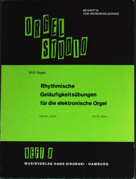 Partitura muzica / Manual pentru orga, ORGEL STUDIO, 25 de piese