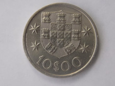 10 ESCUDOS 1973 PORTUGALIA XF foto