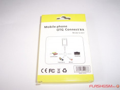 Adaptor OTG USB mama - microUSB tata (S-K07) foto
