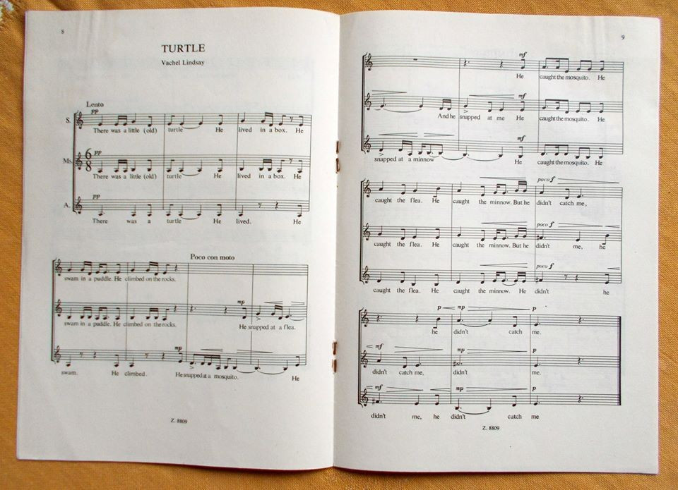 Partitura cor copii 3 voci, 5 piese, Miklos Kocsar | Okazii.ro