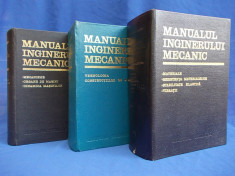 MANUALUL INGINERULUI MECANIC * COORDONATOR GH.BUZDUGAN / VOL.1 + VOL.2 + VOL.3 / SET COMPLET!!! - BUCURESTI - 1972-1975 foto