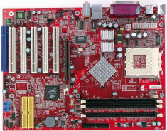 Placa de baza MSI K7N2 (MS-6570) - nForce 2, 3 x DDR400, AGP 8x - TOP socket A / 462 - impecabila - ofer PROBA !!! foto