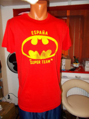 Tricou original 100% autentic JUSTICE LEAGUE ESPANA adus din Spania bumbac 100% M,L foto