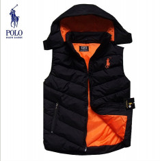 Vesta Barbati POLO RALPH LAUREN Puffer Vest Rosu Verde si Negru foto