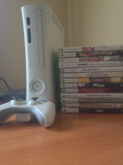 Xbox 360 nemodat + 13 jocuri originale ! foto