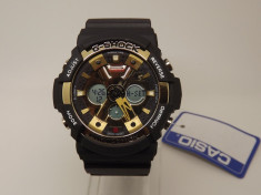 ceas CASIO G SHOCK GA200 black&amp;amp;amp;gold edition foto